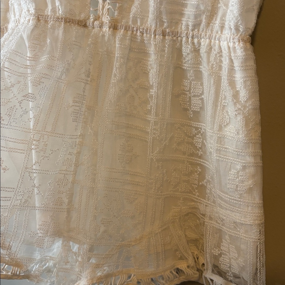 DO+BE Women’s Off White Lace Romper Size M - Picture 9 of 14